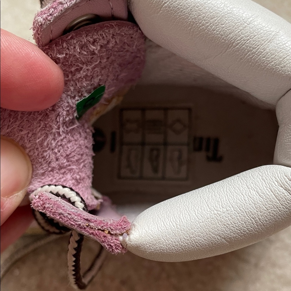 Kids Timberland Pinkish Lavender Lace-Up Ankle Boots - Picture 5 of 7